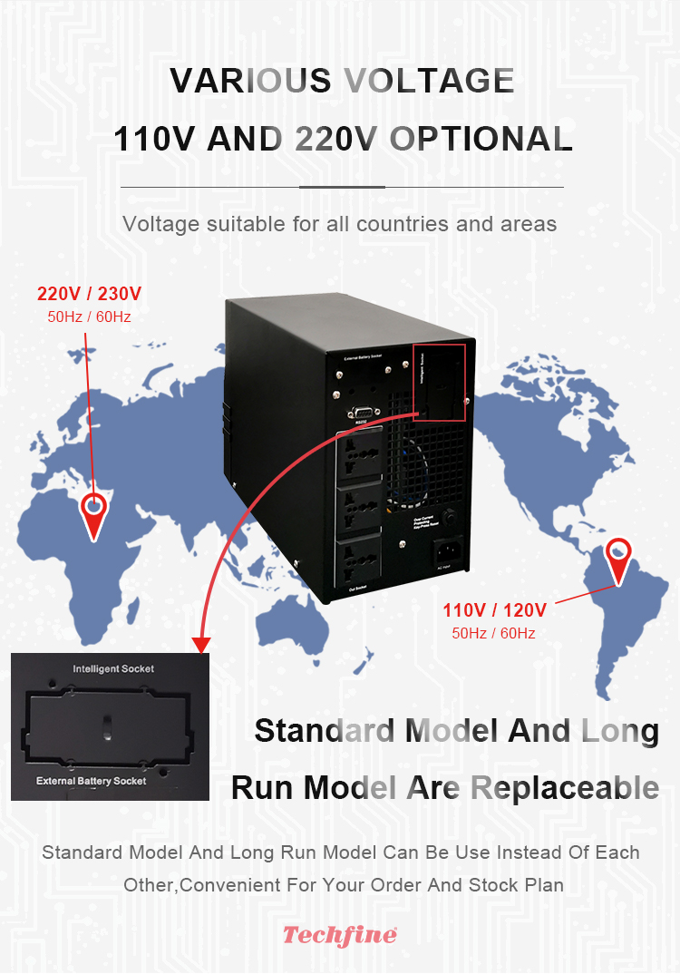 Techfine 3KVA Inverter Online  - Ups Inverter 3Kva avis et prix